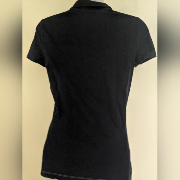 Tommy Hilfiger Colourblock pink navy grey white Zipper Polo Golf Tee Logo Patch - Picture 2 of 5